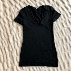 James Perse Fitted V Neck Tee